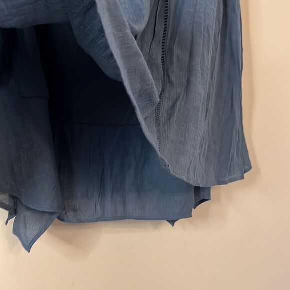 Studio JPR Dusty Blue Lace & Crinkled Crepe Dress - Size 2X - Picture 6 of 16